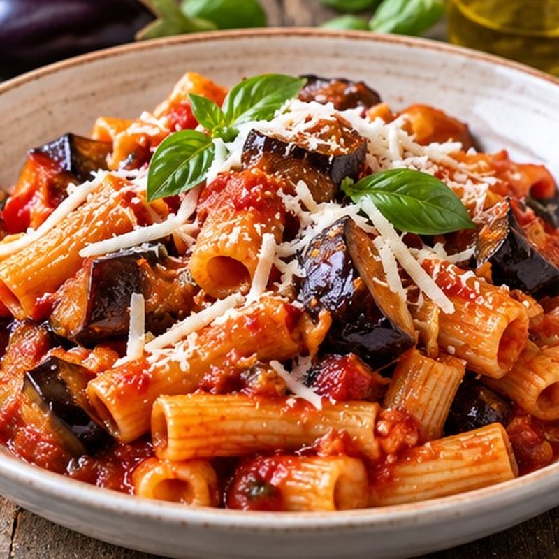 Immagine illustrativa della preparazione: Pasta alla Norma