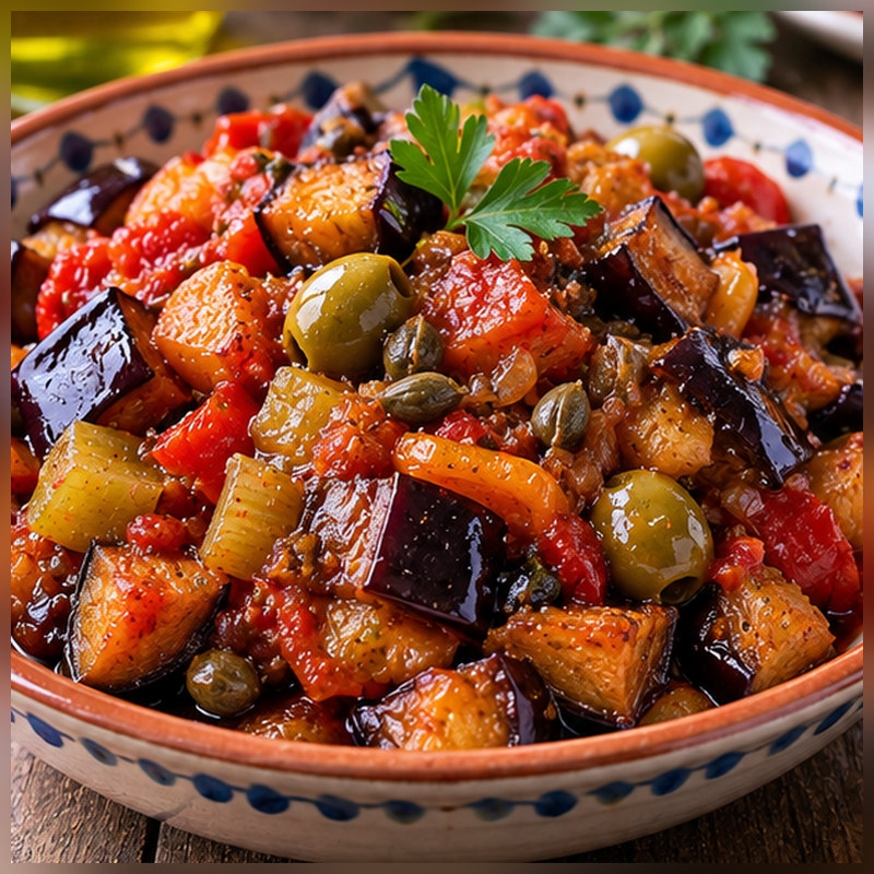 Immagine illustrativa della preparazione: Caponata di melanzane