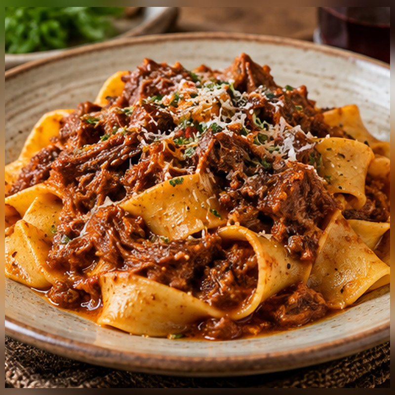 Immagine illustrativa della preparazione: Pappardelle al ragù