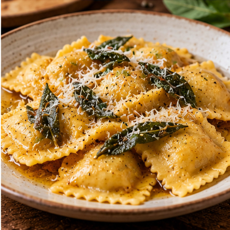 Fotografia illustrativa della preparazione: Tortelli di polenta concia