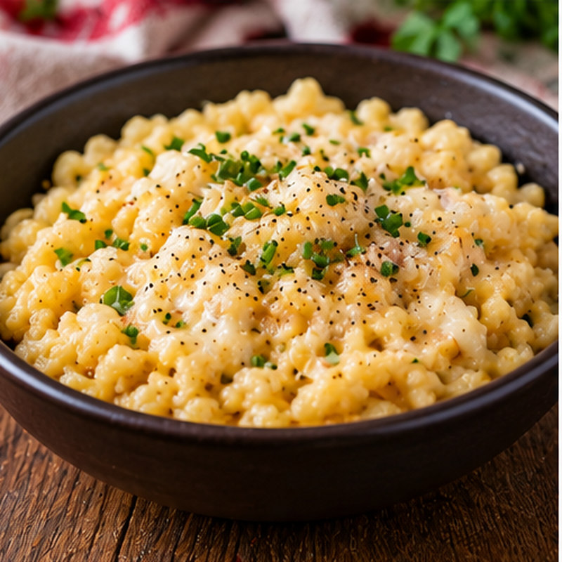 Fotografia illustrativa della preparazione: Spätzle al formaggio